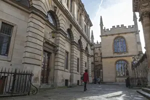 Library Prints: Wandering past the Sheldonian Theatre towards the Bodleian Library