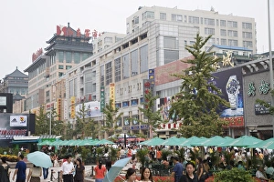 Peking Prints: Wangfungjing Road, Beijing, China, Asia