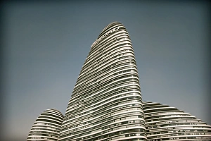 Beijing Prints: Wangjing SOHO Beijing, designed by Zaha Hadid, Beijing, China, Asia