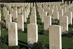 Cemetery Prints: War Cemetery, 1939-1945, World War II, Bayeux, Basse Normandie (Normandy), France, Europe