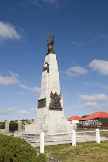 Images Dated 3rd March 2009: War Memorial, Port Stanley, Falkland Islands, South America