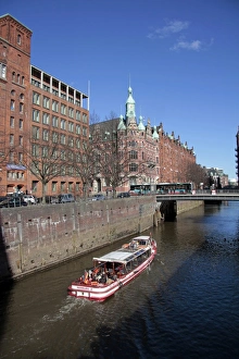 Ware House Prints: Warehouse district, Hamburg, Germany, Europe