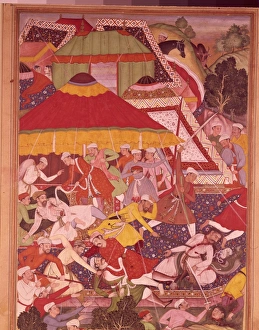 Warfare Prints: Warfare, Islamic illustrated manuscript