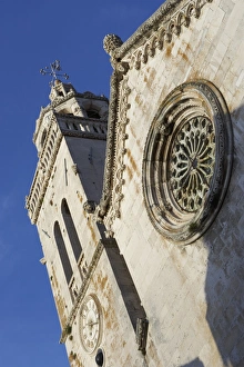 Korcula Prints: Warm evening light on the church in Korcula, Croatia