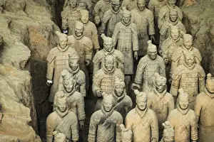 3rd Century Bc Prints: Warriors, Terracotta Army, UNESCO World Heritage Site, Xian, Shaanxi, China, Asia