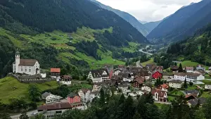 Canton Of Uri Prints: Wassen, Gotthard, Canton of Uri, Swirtzerland, Europe