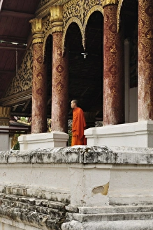 One Boy Only Prints: Wat Aphay, Luang Prabang, Laos, Indochina, Southeast Asia, Asia