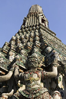 Monster Prints: Wat Arun (The Temple of Dawn) stupa, Bangkok, Thailand, Southeast Asia, Asia