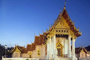 Wat Benchamabophit (The Marble Temple), Bangkok, Thailand, Southeast Asia, Asia