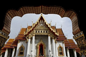 Marble Temple Prints: Wat Benjamabophit (Marble Temple), Bangkok, Thailand, Southeast Asia, Asia