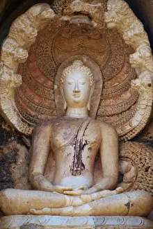 Sukhothai Province Prints: Wat Chedi Chet Thaeo Temple, ancient city Si Satchanalai