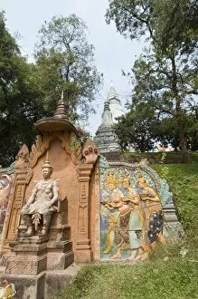 Wat Phnom, Phnom Penh, Cambodia, Indochina, Southeast Asia, Asia