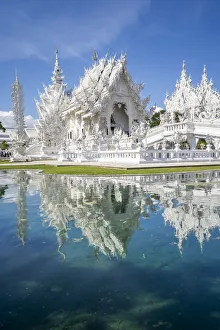 Wat Rong Khun (White Temple), Chiang Rai, Northern Thailand, Thailand, Southeast Asia