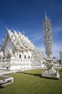 Wat Rong Khun (White Temple), Chiang Rai, Northern Thailand, Thailand, Southeast Asia