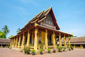 Vientiane Prints: Wat Si Saket (Wat Sisaket) temple, Vientiane, Laos, Indochina, Southeast Asia, Asia