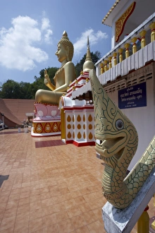 Phuket Prints: Wat Thepkachonchit with big Buddha in background