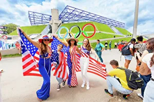 Patriotism Prints: Watching Olympics Gymnastics at the Paris 2024 Olympics