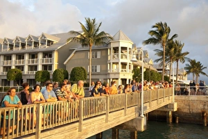 Watching the sunset in Mallory Square, Key West, Florida, United States of America