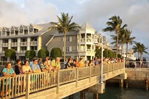 Watching the sunset in Mallory Square, Key West, Florida, United States of America