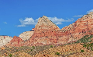 Watchman Prints: Watchman Mountain, 6545 ft, near Springdale, Utah, United States of America