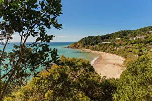 Australian Prints: Wategos Beach, at Byron Bay, on a beautiful blue day, hidden paradise, New South Wales