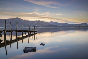 Borrowdale Prints: Watendlath Jetty, Derwent Water, Borrowdale, Lake District National Park, Cumbria