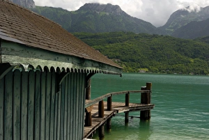 Annecy Prints: Water bus and cruise boat stop