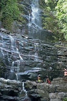 Kavak Prints: Water cascading down rocks at Kavak