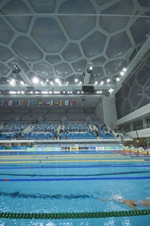 Images Dated 31st January 2008: The Water Cube National Aquatics Center swimming arena in the Olympic Park