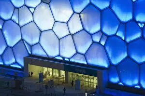 Images Dated 31st January 2008: The Water Cube National Aquatics Center swimming arena in the Olympic Park