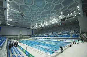 Images Dated 31st January 2008: The Water Cube National Aquatics Center swimming arena in the Olympic Park