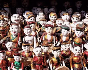 Human Face Prints: Water puppets