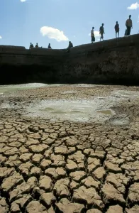 Thirsty Prints: Water reservoir dried up, Kebri Beyah, Ethiopia, Africa