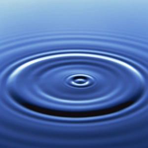 Ripple Prints: Water ripples from droplet