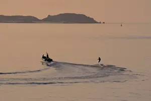 Water skier, Dinard Bay, Cote d Emeraude (Emerald Coast), Cotes d Armor