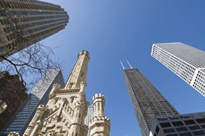 Towering Prints: The Water Tower, Chicago, Illinois, United States of America, North America