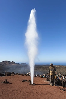 Thermal Prints: Water turning to steam by subterranean heat