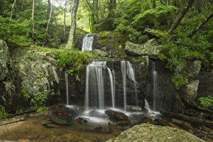 North Carolina Prints: Waterfall, Blue Ridge Mountains, North Carolina, United States of America, North America