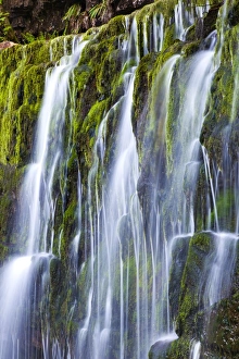 Moving Down Prints: Waterfall, Brecon Beacons, Wales, United Kingdom, Europe