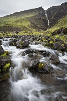 Flowing Gallery: Waterfall en route to Westfjords, north west Iceland, Polar Regions