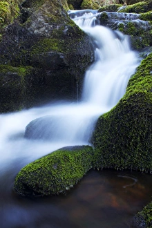 Waterfall, Glen Artney, near Crieff, Perthshire, Scotland, United Kingdom, Europe