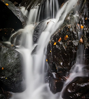 Waterfall, Hardcastle Crags, Calderdale, Yorkshire, England, United Kingdom, Europe