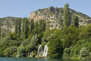 Images Dated 13th August 2008: Waterfall in the Krka National Park, Croatia, Europe