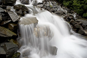 Valdez Prints: Waterfall on Mineral Creek, Valdez, Alaska, United States of America, North America