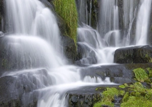 Portree Prints: Waterfall below Old Man of Storr, near Portree, Isle of Skye, Highland