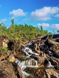 Belize Prints: Waterfall at Rio On Pools, Mountain Pine Ridge Forest Reserve, Cayo District, Belize