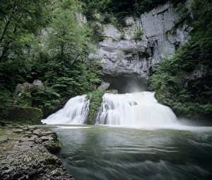 Under Ground Prints: Waterfall of River Lison emerging from underground