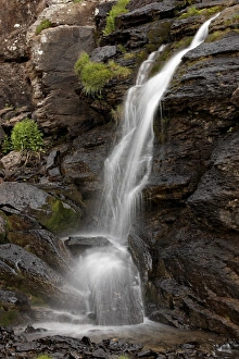 Cascading Prints: Waterfall, San Juan National Forest, Colorado, United States of America, North America