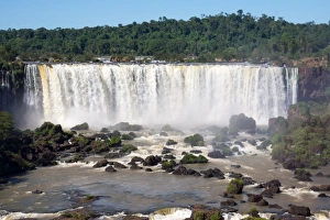 Iguac U Falls Prints: Waterfalls, Iguazu National Park, UNESCO World Heritage Site, Argentina, South America