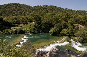 Images Dated 13th August 2008: Waterfalls in the Krka National Park, Croatia, Europe